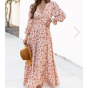 NWOT Pink Lily maxi dress